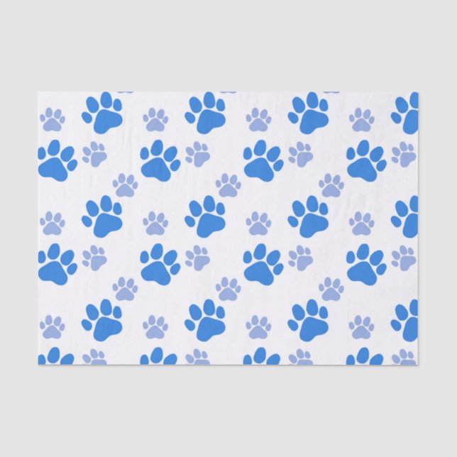 Dog Paw Print Simple Animal Lover Cute Puppies Seidenpapier (Vorderseite)