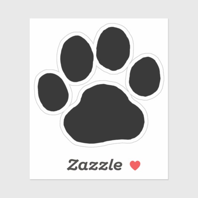 Dog Paw Print Süße Tier Track Vinyl Sticker (Blatt)