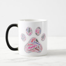 Dog Paw Print Word Art