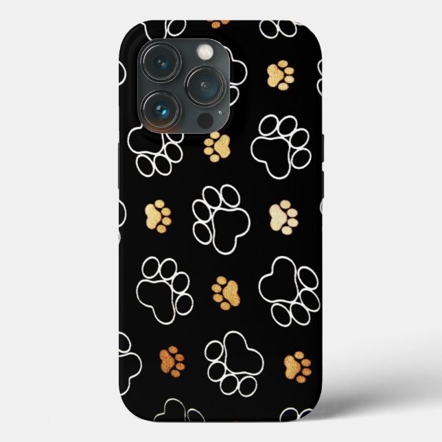 Dog Paw Prints Case-Mate iPhone Hülle (Rückseite)