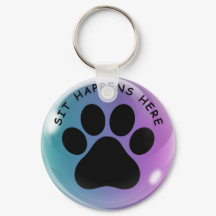 Dog Paw Schlüsselanhänger