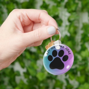 Dog Paw Schlüsselanhänger