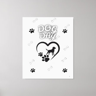 Dog Paw Wall Art - Niedlicher Hund Lover Wohngesta Leinwanddruck