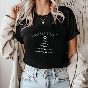 Dog Paw Weihnachtsbaum   Weihnachten T-Shirt