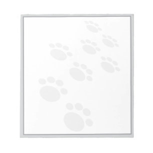 Dog Paw Zeichnungen Custom Notizblock