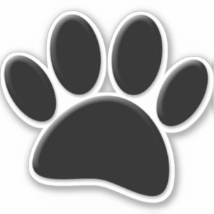 Dog Pawprint Aufkleber