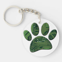 Dog Pawprint Circuit Board