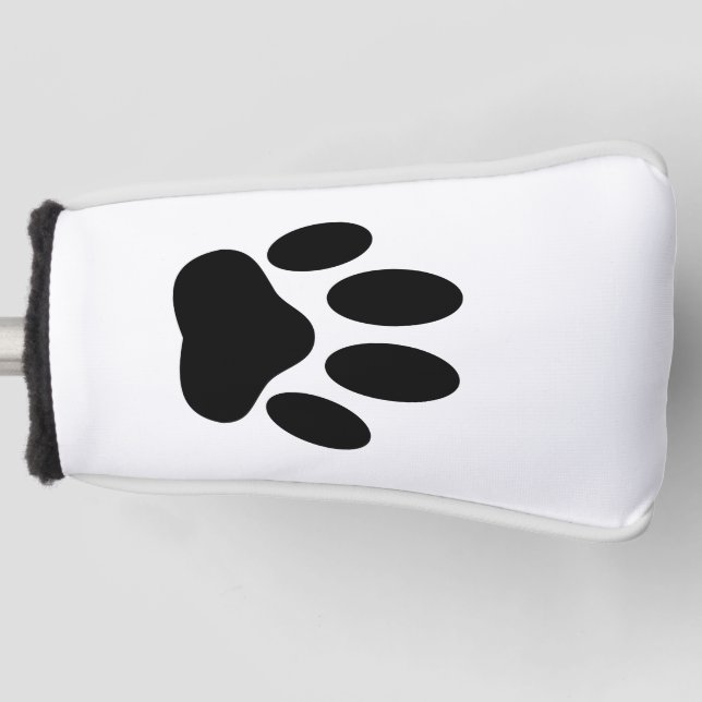 Dog Pawprint Golf Headcover (Vorderseite)