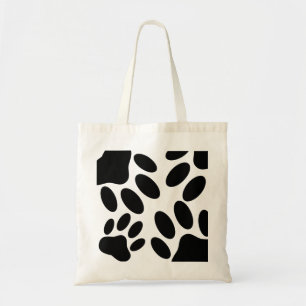 Dog Pawprint Pattern Tote Bag