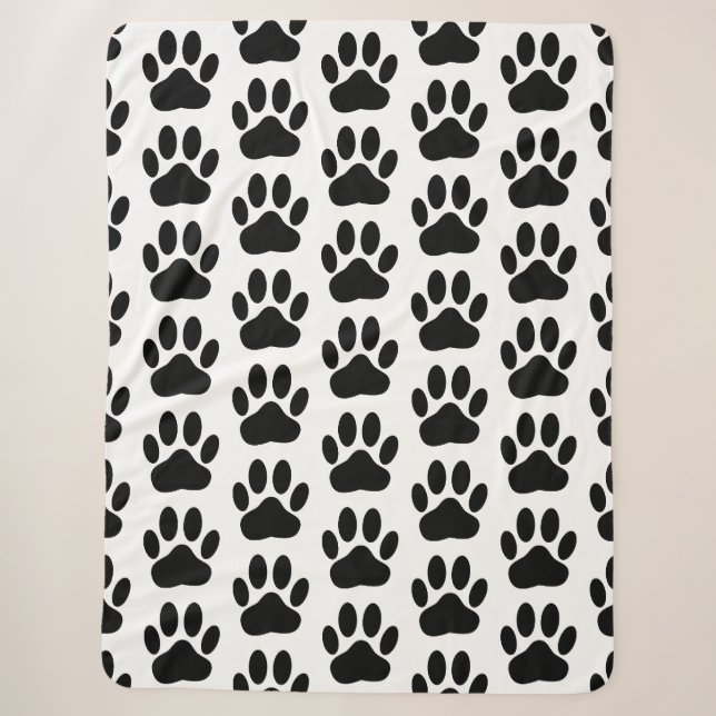 Dog Pawprint Sherpadecke (Vorderseite)