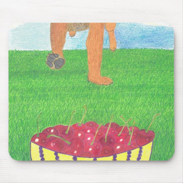 Dog paws and cherry mousepad (Vorne)