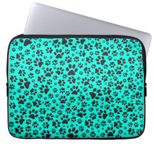 Dog Paws Black and White Polka Dot on viviviviane Laptopschutzhülle
