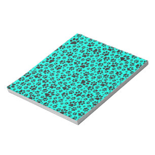 Dog Paws Black and White Polka Dot on viviviviane Notizblock
