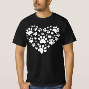 Dog paws Heart T-Shirt