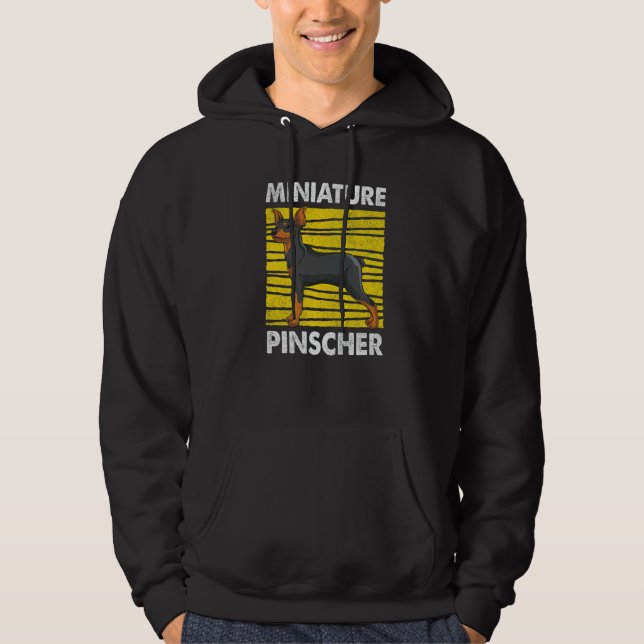 Dog  Pet Miniature Pinscher Dog Owner Min Pinscher Hoodie (Vorderseite)