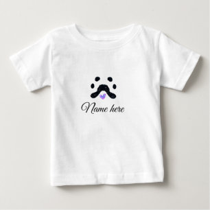 Dog Pfow schwarzes Haustier hinzufügen Name Text T Baby T-shirt