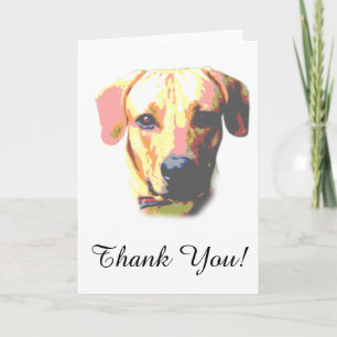 Dog Picture Vielen Dank Dankeskarte