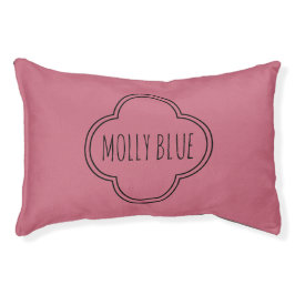 Dog Pink für Monogramm personalisieren Haustierbett