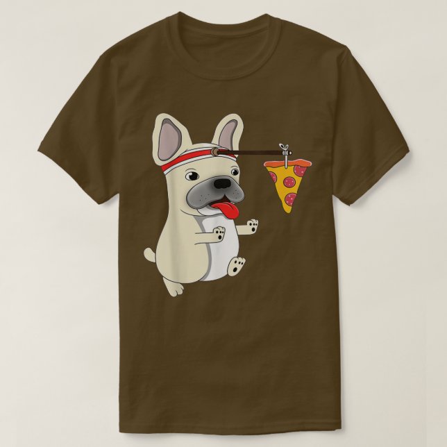 Dog Pizza Funny PUG T-Shirt (Design vorne)