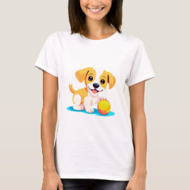 Dog Playing Ball T-Shirt
