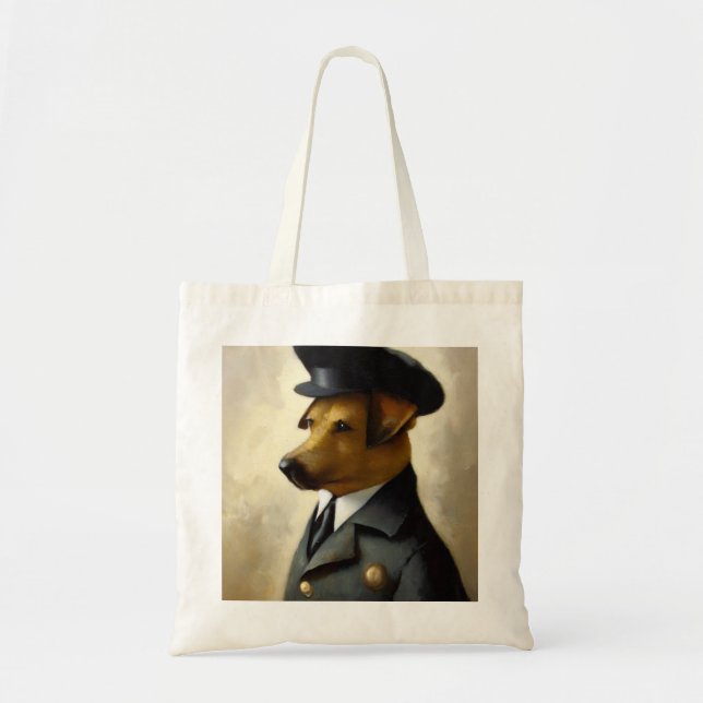 Dog Policeman Tragetasche (Vorne)