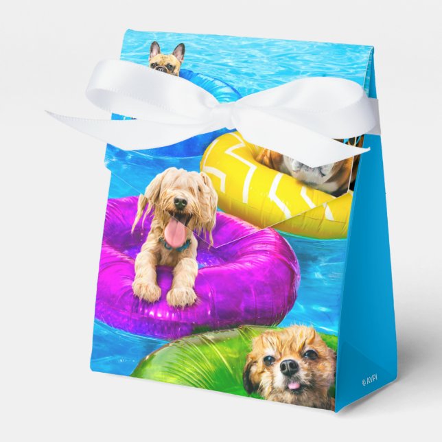 Dog Pool Party Geschenkschachtel (Vorderseite)