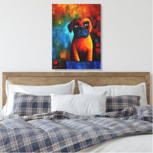 Dog Portrait Art Canvas Print Leinwanddruck