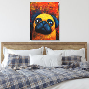 Dog Portrait Art Canvas Print Leinwanddruck