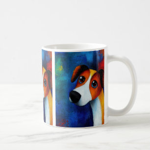 Dog Portrait Art Kaffee Tasse