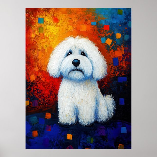 Dog Portrait Art Poster (Vorne)