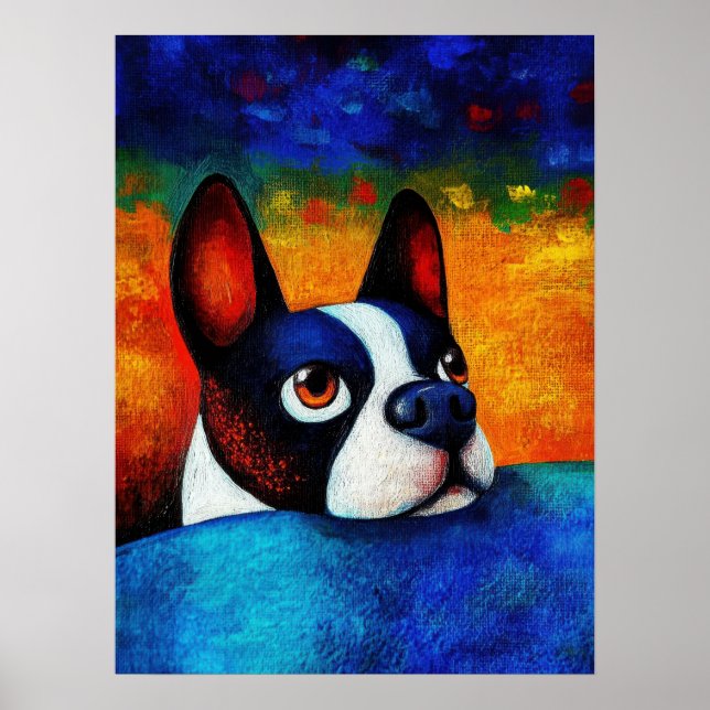 Dog Portrait Art Poster (Vorne)