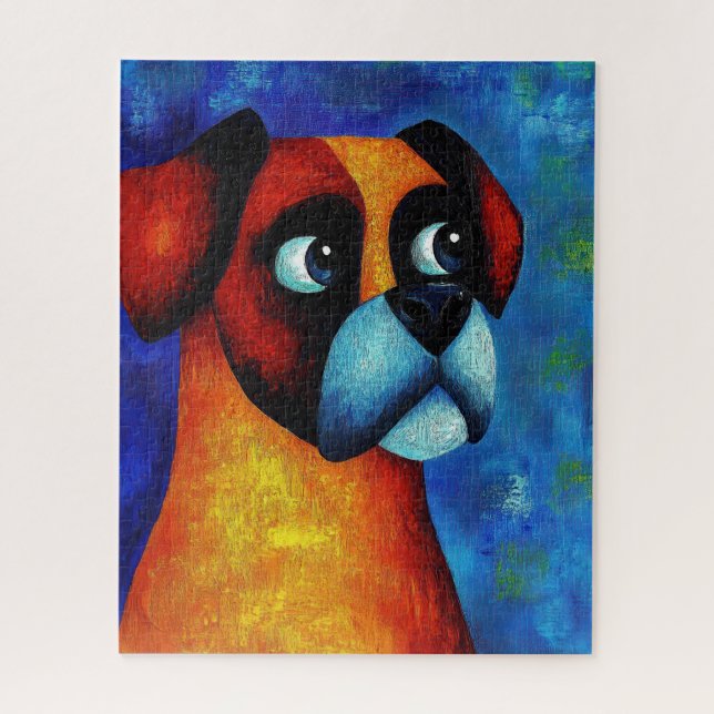 Dog Portrait Art Puzzle (Vertikal)