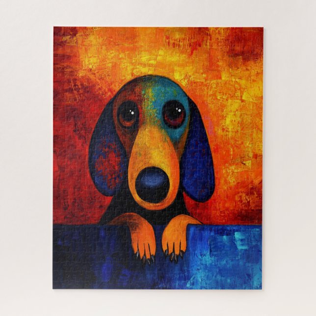 Dog Portrait Art Puzzle (Vertikal)