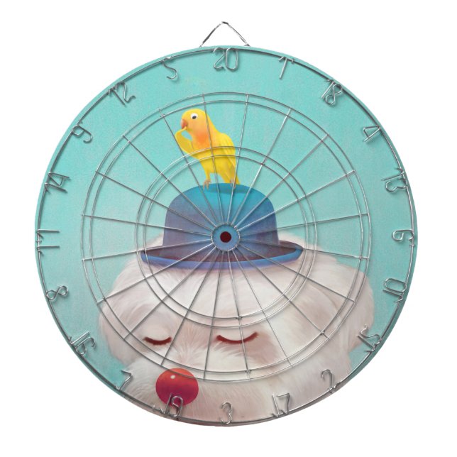 Dog-Portrait Dartscheibe (vorne)