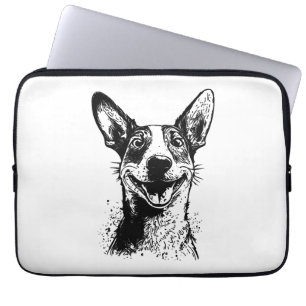 Dog-Portrait für Besitzer von Jacken mit Stolz Laptopschutzhülle