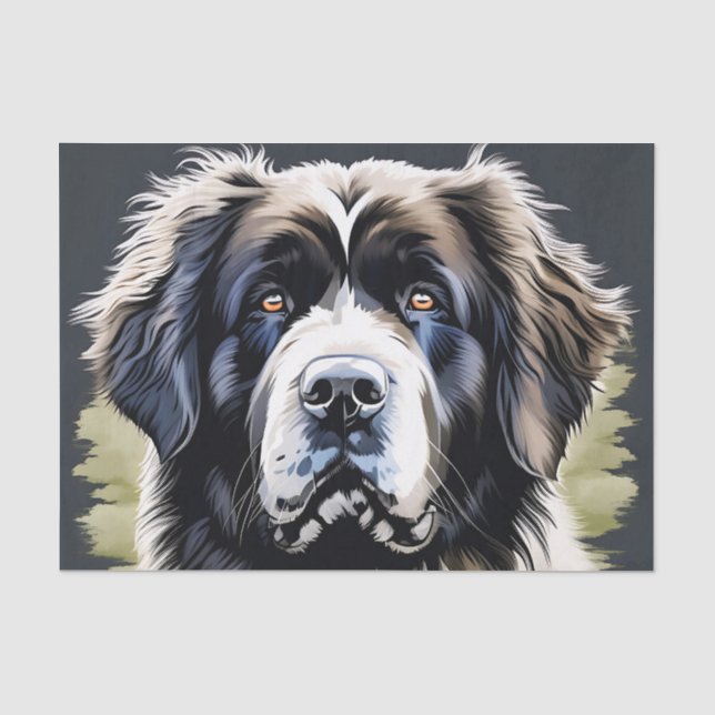 Dog Portrait Seidenpapier (Vorderseite)