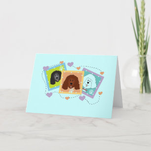 Dog Portraits Tshirts und Geschenke Karte