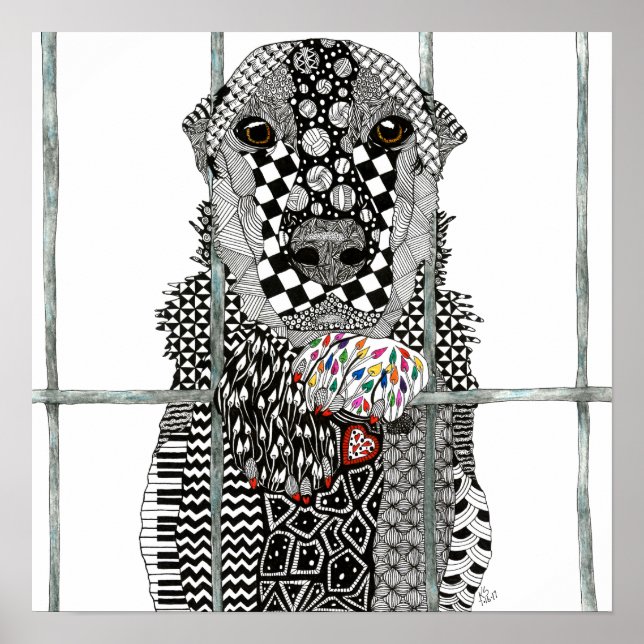 Dog Poster 24"x 24" (Vorne)
