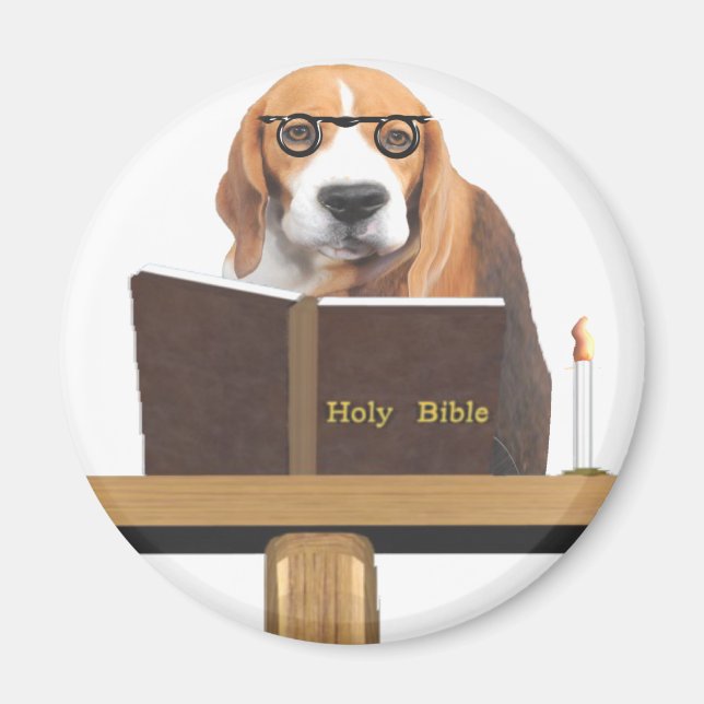Dog Preacher Magnet (Vorne)