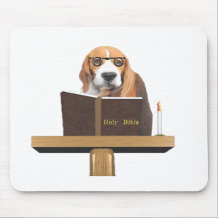Dog Preacher Mousepad