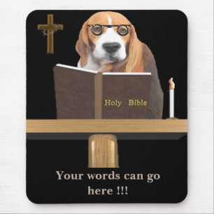 Dog Preacher Mousepad