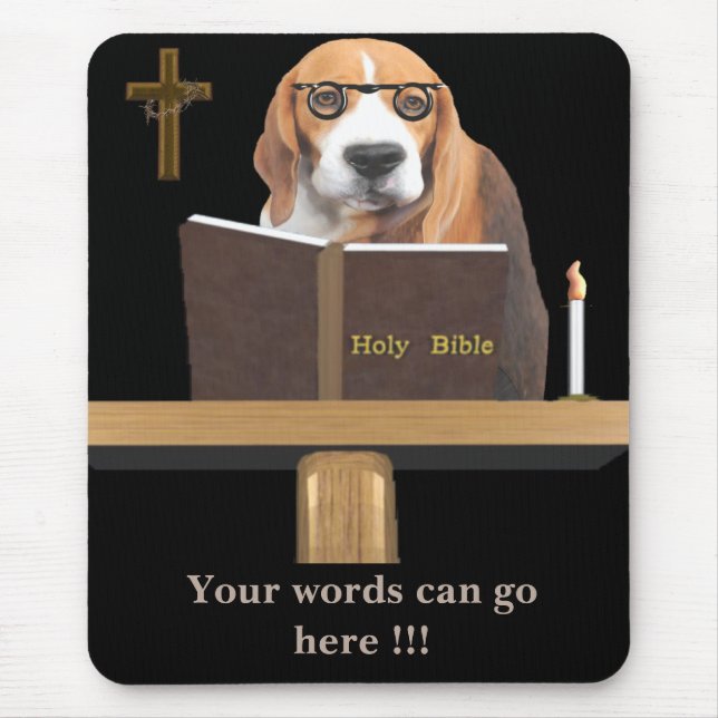 Dog Preacher Mousepad (Vorne)