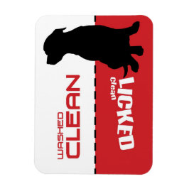 Dog Puppy Pitbull Dishwasher Magnet - Licked Clean