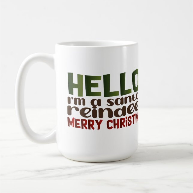 Dog Reindeer Mug Kaffeetasse (Links)