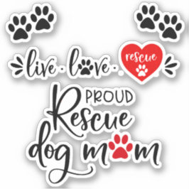 Dog Rescue Pack 2 Vier Einzeldosen Aufkleber
