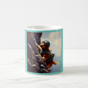 Dog Rock Climbing Kaffeetasse