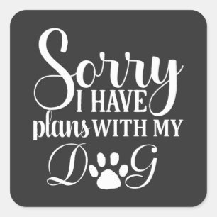 Dog Shampoo Quadratischer Aufkleber