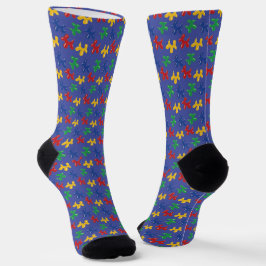 Dog Shaped Balloon Skulpturen Primäre Farben Socken