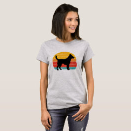 Dog Silhouette at Sunset T-Shirt