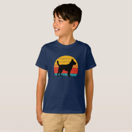 Dog Silhouette at Sunset T-Shirt